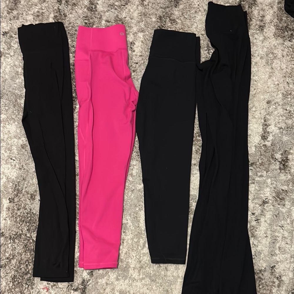 Set of Black and Pink Leggings